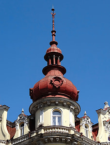 Plaza del DOM, Bydgoszcz, Torreta, Torre, edificio, Casa, arquitectura