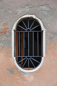okno, arhitektura, mreža, okenske rešetke, domov, steno, hauswand