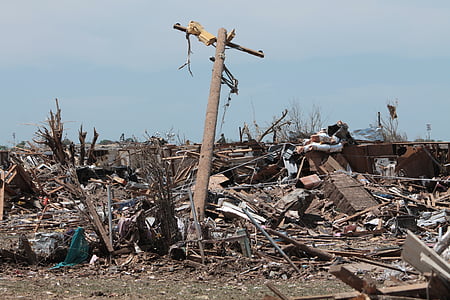 Moore, Oklahoma, Tornado, ramp, ruïne, natuurramp, verwoesting