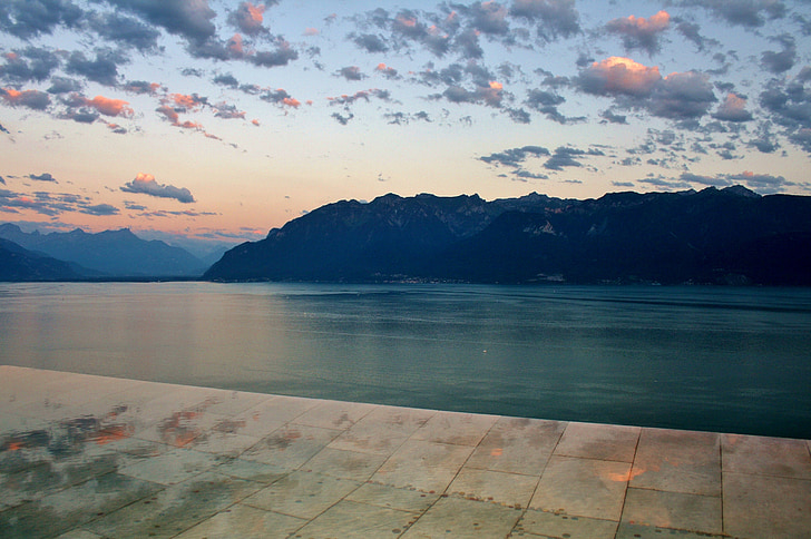 Lake, Leman, Zwitserland, meer van Genève, Chexbres, water, Lausanne
