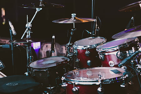 Drum kogum, trummid, Muusikariistad, trumm - löökpillid, Drum kit, regulaarne, muusika