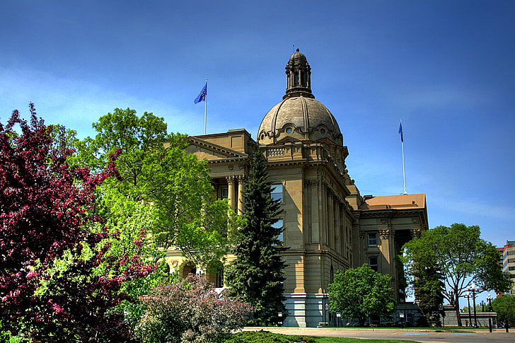 Edmonton, Canadá, Alberta, edificio, estructura, Gobierno, legislativo