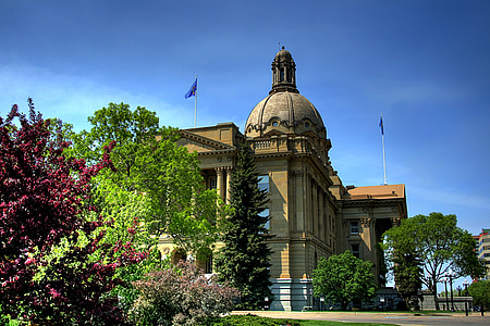 Edmonton, Kanada, Alberta, stavbe, struktura, vlada, zakonodajni