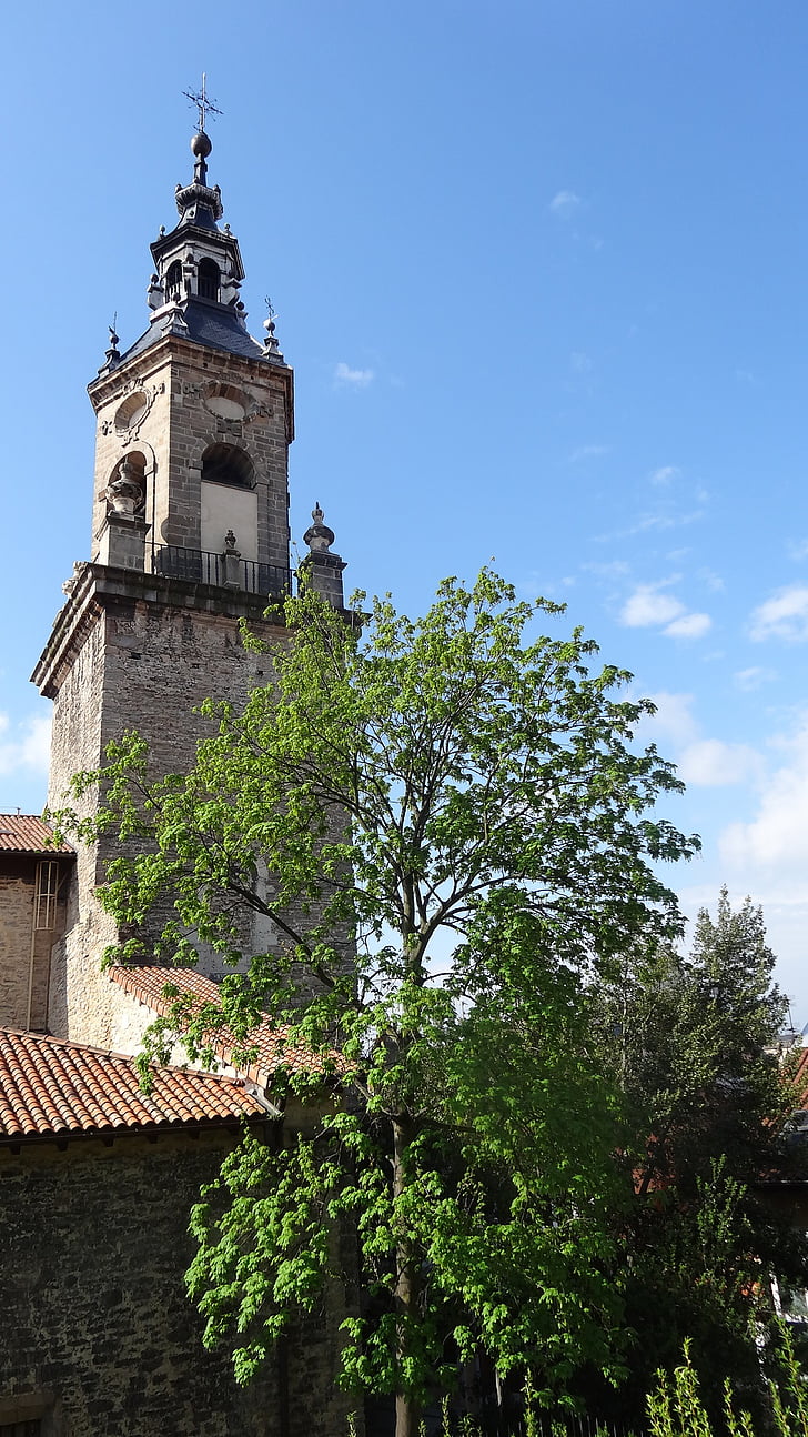 vitoria, gasteiz, tower, san miguel, tourism, medieval, clock