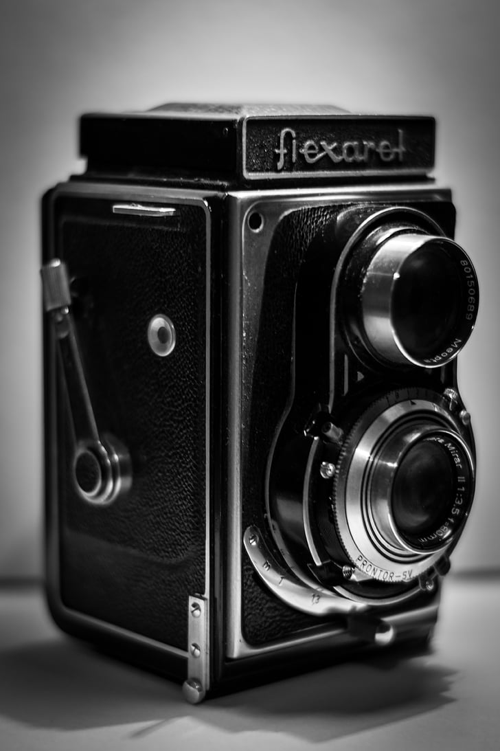 flexaret, old camera, camera, old, movie, film camera, stredoformát