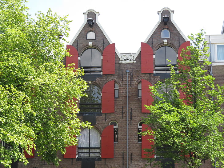 Amsterdam, dům, symetrie