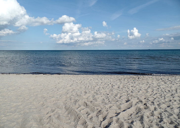 sabbia, Marielyst, Danimarca, Lolland, spiaggia, acqua