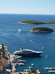 Croatie (Hrvatska), mer Adriatique, voile, mer, Yacht, Iles