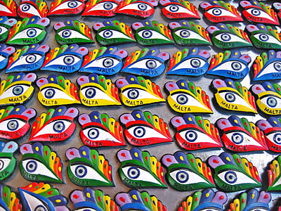 ojo, Osiris, ojo de osiris, Mediterráneo, tradicional, colorido, Europeo