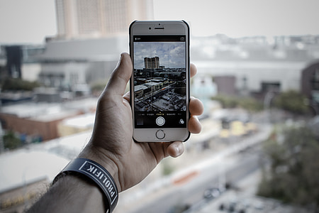 iPhone, càmera, imatge, fotografia, tecnologia, mòbil, ciutat