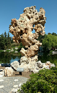 Huntington-Garten, japanischer Garten, Rock, Kalifornien, Botanische, Japanisch, Garten