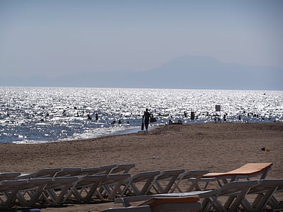 Beach, Turecko, Dovolenka, more, Antalya, Ocean, Dovolenka