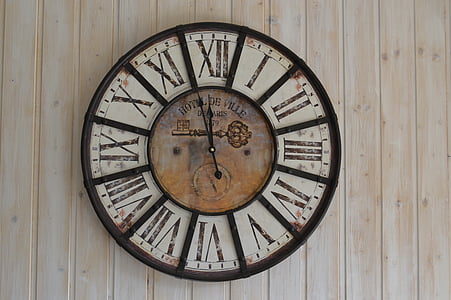 klok, tijd, tijd die aangeeft, aanwijzer, oude, wijzerplaat, ouderwetse