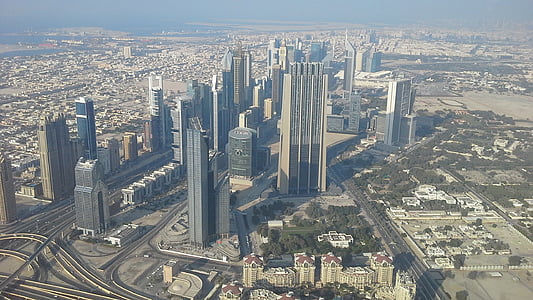 Dubai, från, den, topp