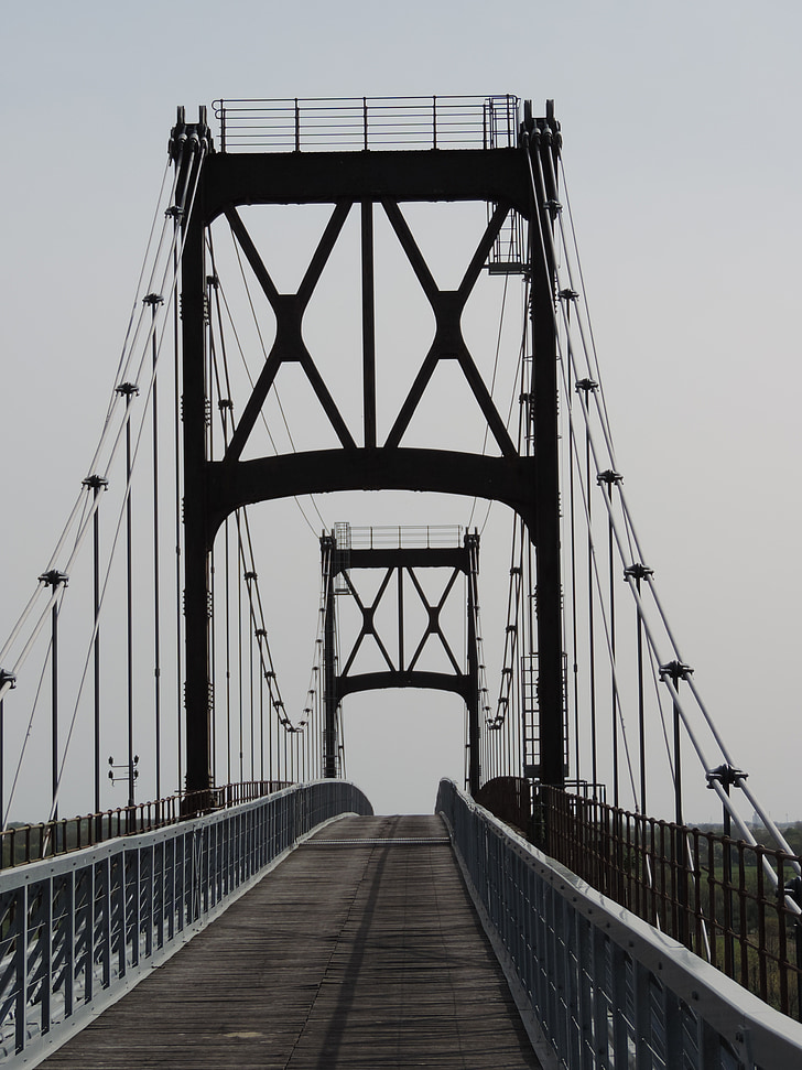 мост, спряно, архитектура, мост - човече структура, висящ мост, Известният място, САЩ