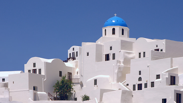 Santorini, Grčka, arhitektura, Cyclades, Cyclades otoci, Oia, Egejsko more