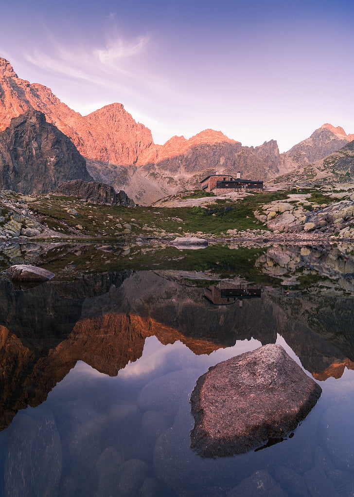 avventura, Canyon, colori, Cottage, luce del giorno, Alti Tatra, escursione
