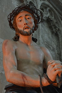 Jesus, statuen, tro, bilde, religion, kristendom, menn