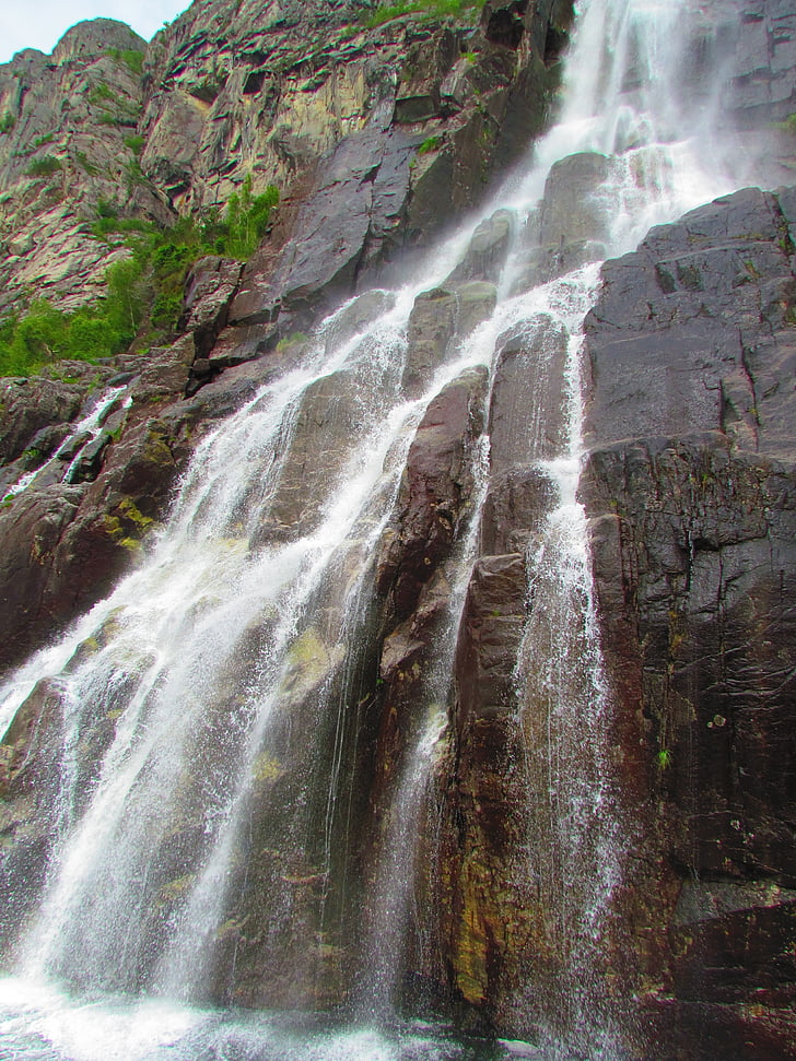 vodopád, Rock, Mountain, vody, Príroda, tečie, kameň