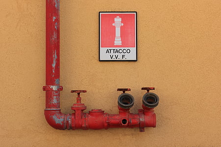Italia, Trapani, Kota, api, Hydrant, keselamatan, pertempuran