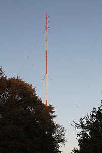Heidelberg, ameriških sil omrežja, radio, antene, jambor, pole, sporočilo