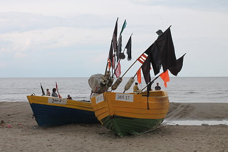 Балтийско море, море, лодка, плаж, пясък