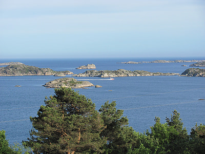 Noruega-Sul, afiada costa, Mar do Norte