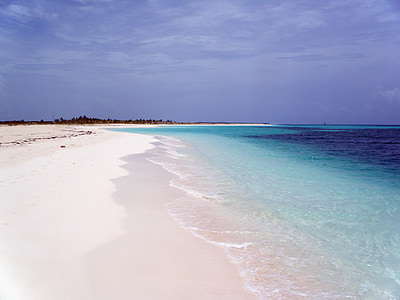 παραλία, Κάγιο, Κούβα, μπλε, στη θάλασσα, Άμμος, φύση