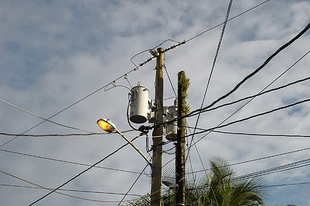 kabel, elektrik, langit, Panama, Amerika Selatan, keamanan