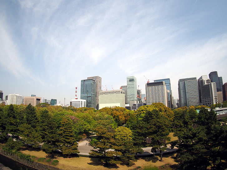 Tokyo, Marunouchi, Kaiserpalast, Rechnung