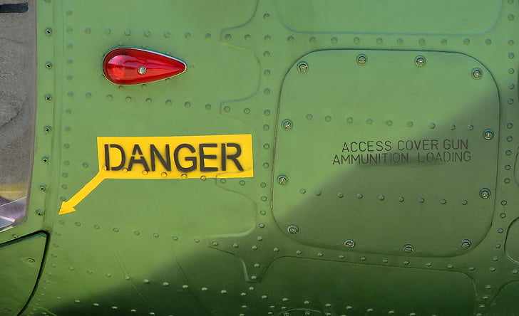 danger, military aircraft, gun ammunition, warning, red light, metal, army