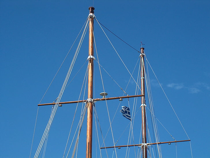 ship, masts, sail, sailing boat, zweimaster