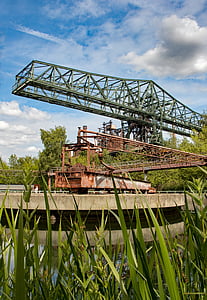 Duisburg, Vasmű, gyári, iparág, régi, építészet, nehézipar