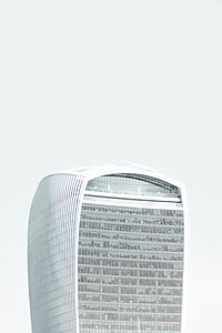 balta, pilka, oro, aušintuvas, pastatas, Architektūra, minimalus