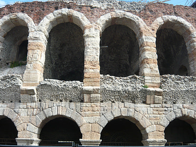 amfiteatras, Verona, Italų, Italija, pastatas, Menas
