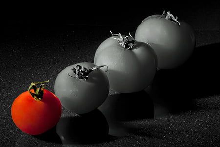 Tomaten, rot, Obst, Color-key, Gemüse, Essen, frisch