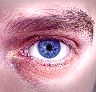 eye, blue, face, overview