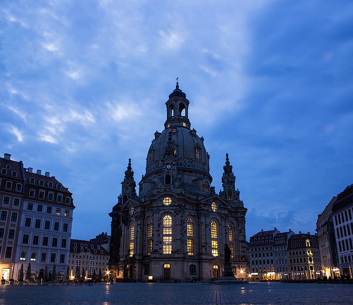 Дрезден, Фрауэнкирхе, Церковь, Саксония, Старый город, Германия, Фрауэнкирхе