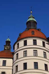 Neuburg, slott, kyrkans religiösa, Bayern, Donau, staden, byggnad