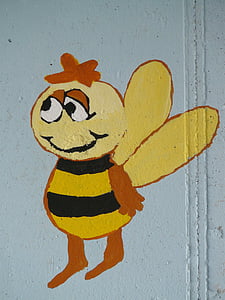 Willi bienenjunge, Bite, bišu maja, karikatūra rakstzīme, zīmējums, stāvs, Waldemar bonsels