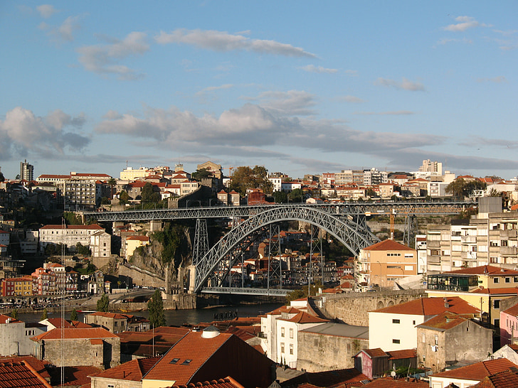 Portugal, Porto, cidade, modo de exibição, ponte