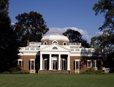 Monticello, mājas, vēsturisko, Thomas jefferson, prezidents, arhitektūra, Front