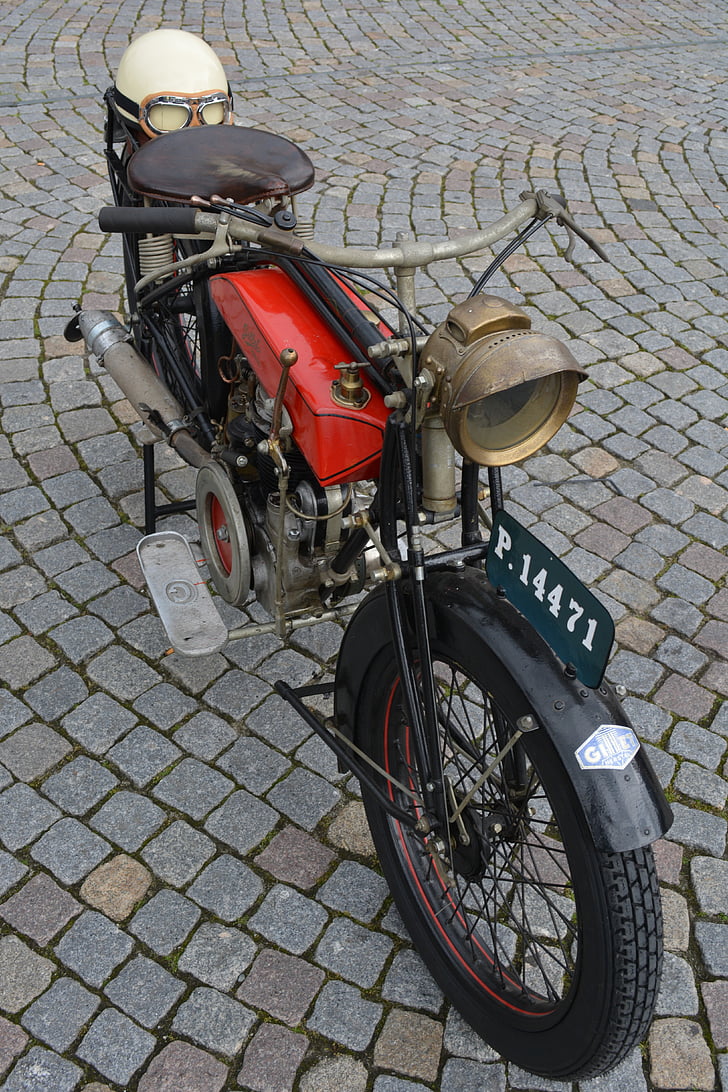 moped, moto, bicycle, oldtimer, vehicle, gilet