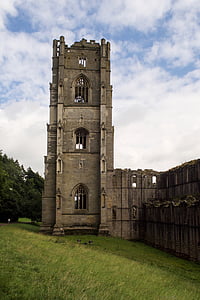 springvand abbey, Cistercienserklosteret kloster, ruin, nationale treust, Yorkshire, England, Storbritannien
