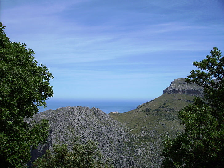 Mallorca, havet, bergen, landskap, ön, naturen, vatten