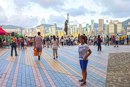 HK, Hong, Kong, Cina, paesaggio urbano