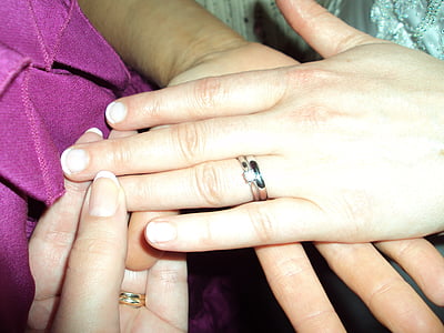 snubní prsten, zásnubní prsten, Svatba, manželství, Láska, Prsten, zlato