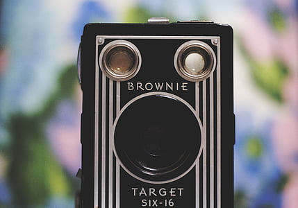 fotoaparát, fotografovanie, Vintage, objektív, staré, Brownie, Film