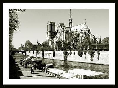 Parijs, Frankrijk, monument, het platform, brug, Seine, erfgoed