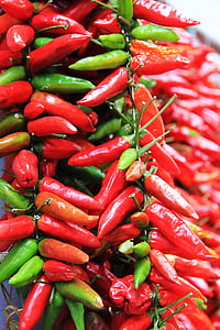 chili, sharp, red, spice, pods, chili peppers, food